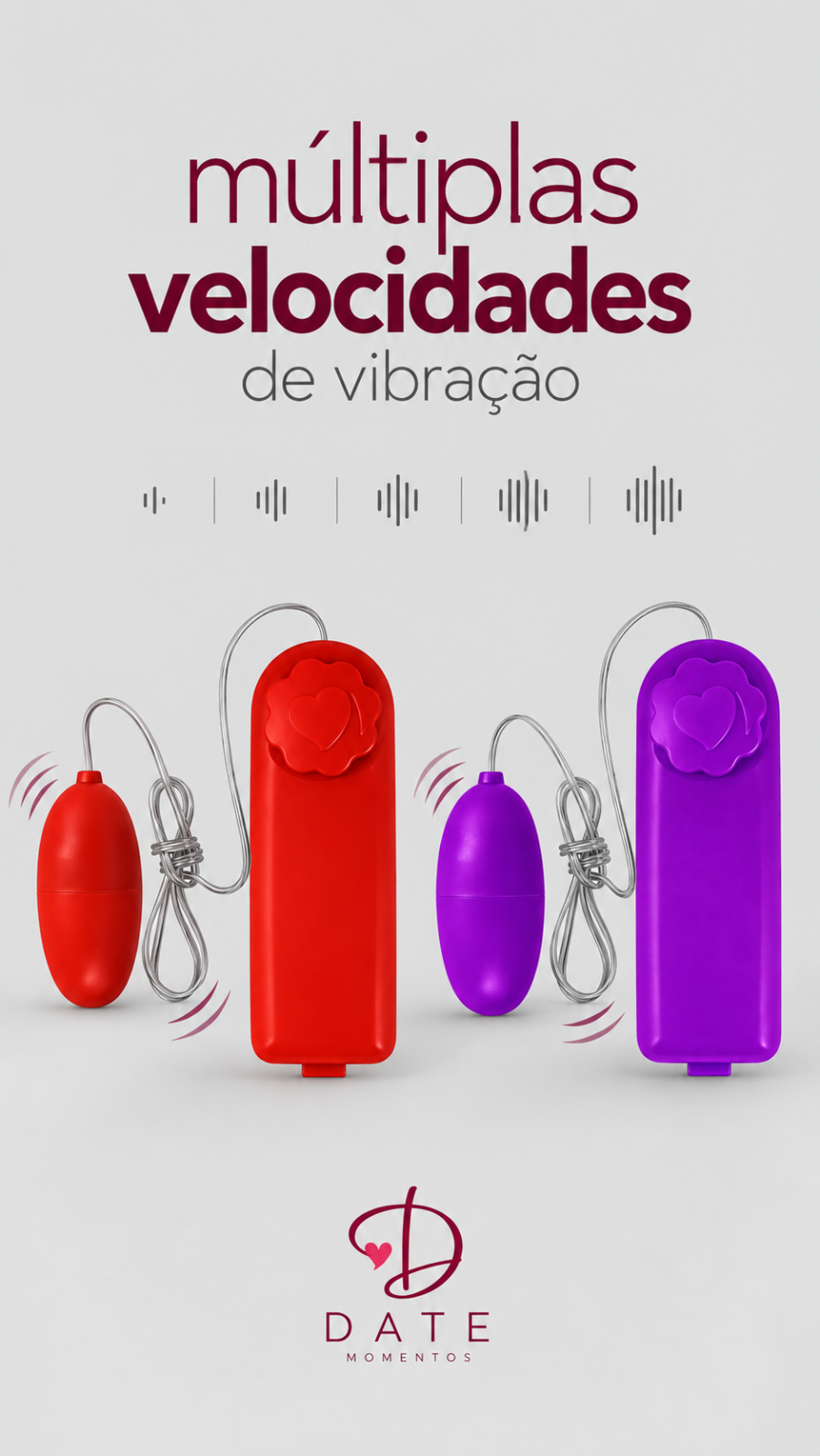 Bullet Cápsula Vibratória Massageadora Multivelocidades