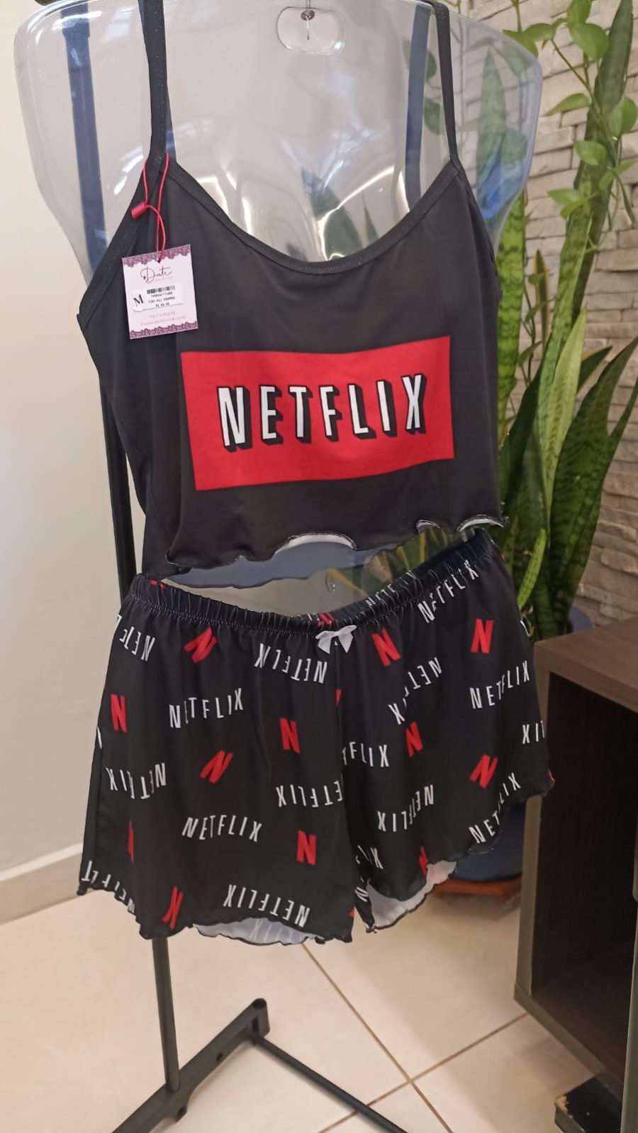 PJ07-Short Doll Cropped Virgínia em Liganete – Sexy & Confortável